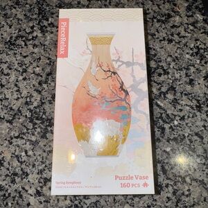 PieceRelax 3D Puzzle Vase - Spring Symphony - 160 Plastic Pieces NEW